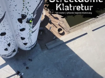Klatretur – Streetdome Jyllands højeste klatrevæg