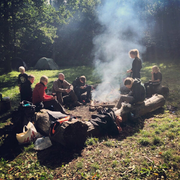 Outdoor-tur med familien